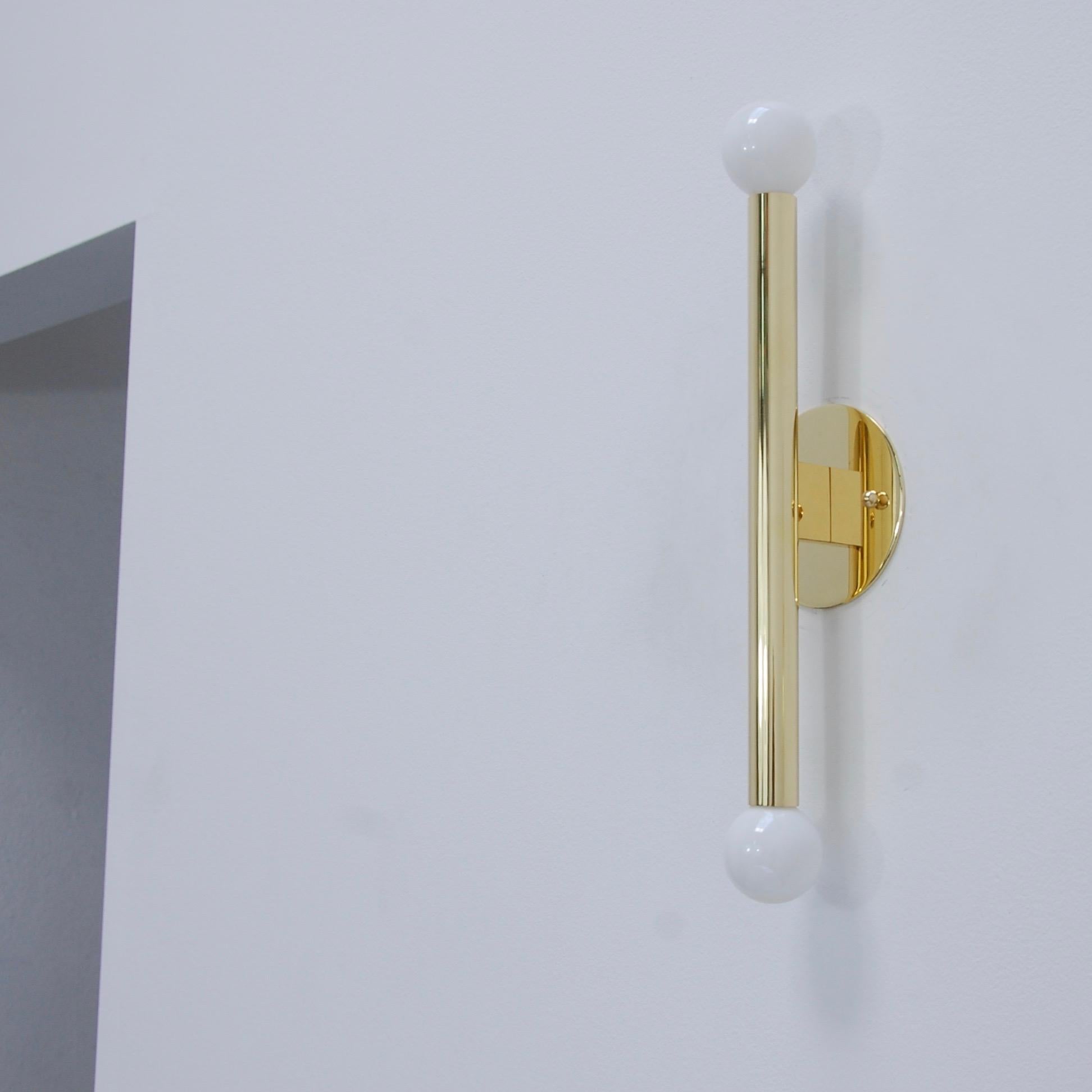 Lámpara LUstick Latón Pulido Estadounidense en venta
