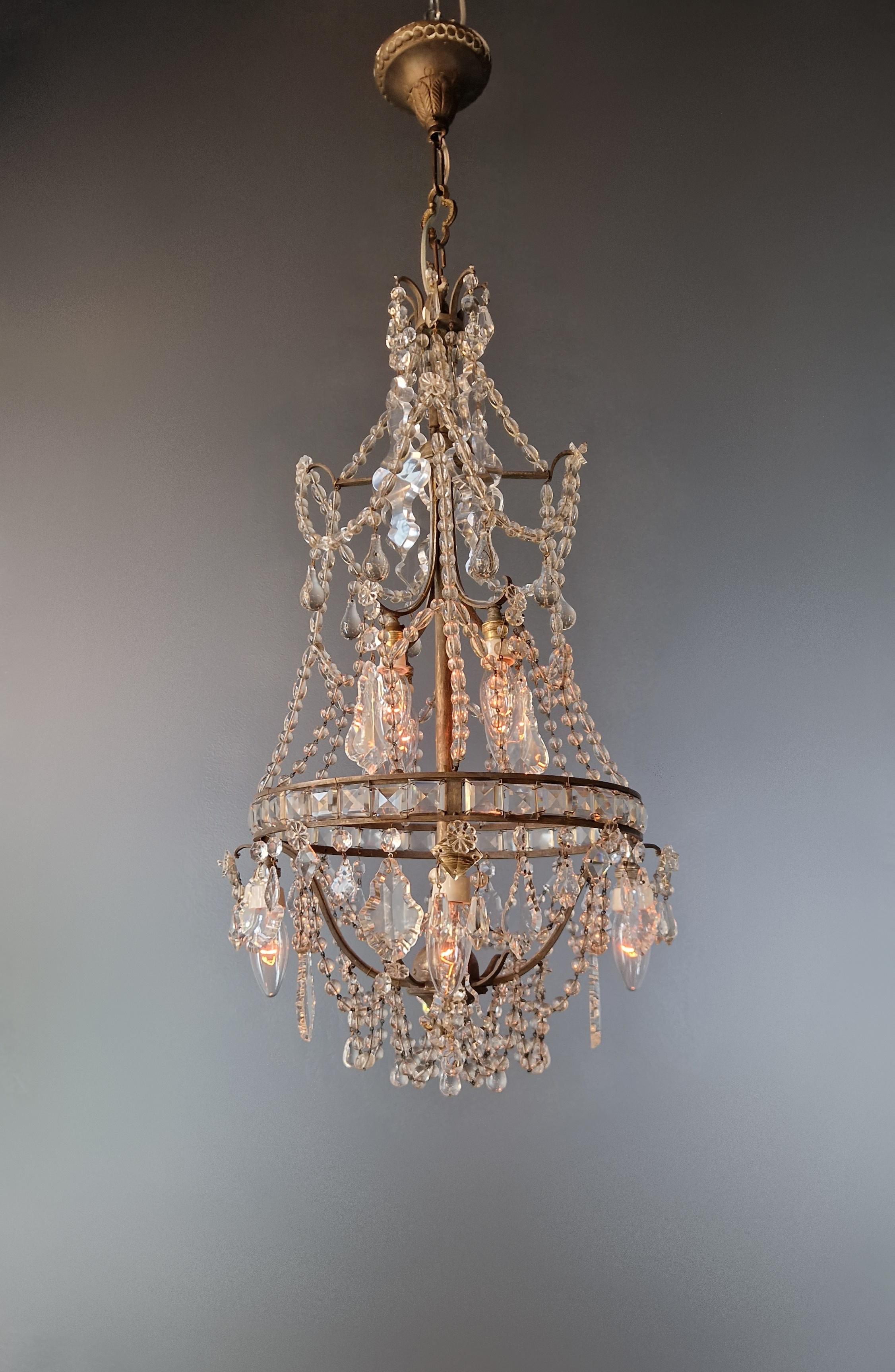 Elegant Antique Chandelier: A Testament to Craftsmanship and Grace

Behold the splendor of the past revitalized in our meticulously restored old chandelier, a true masterpiece that encapsulates the zenith of Art Nouveau design. With utmost care and