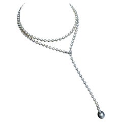 【Silent Geometry】 Collier convertible de perles d'Akoya et de Tahiti