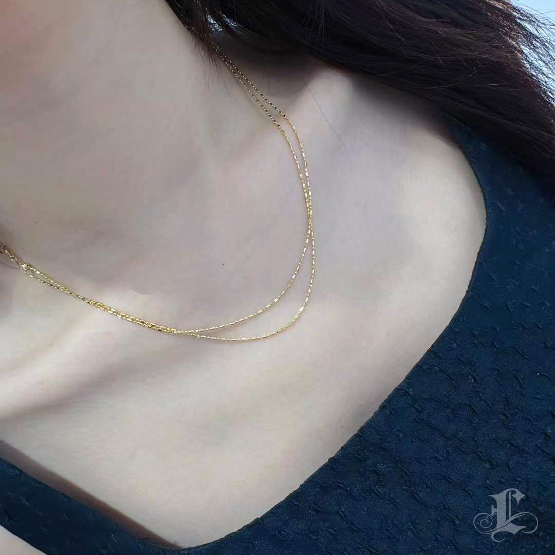 【Lustre Arc】 Wandelbares Südsee Keshi Perlen Rubin Halsband-Set mit 18K Gold im Angebot 5