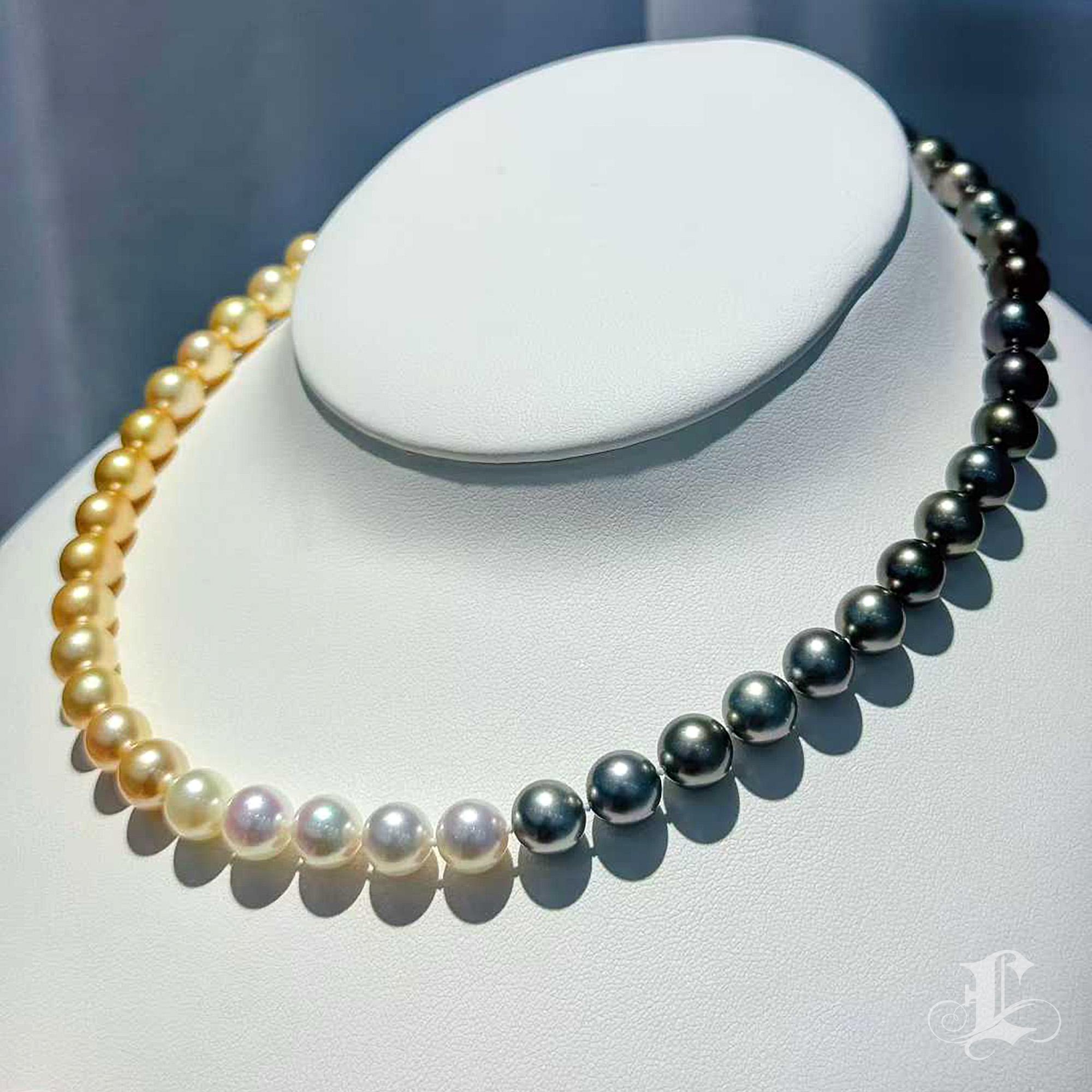 【Lustre Arc】PSL Certified Shikisai Aurora Symphony Ombre Necklace en vente 1