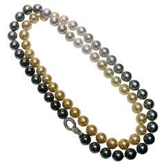 【Lustre Arc】PSL Certified Shikisai Multicolor Pearl Gradient Convertible Necklac