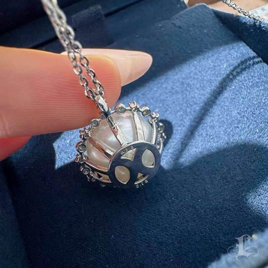 【Lustre Arc】PSL Phoenix Certified 12.2mm Aurora South Sea Pearl Diamond Pendentif en vente 3