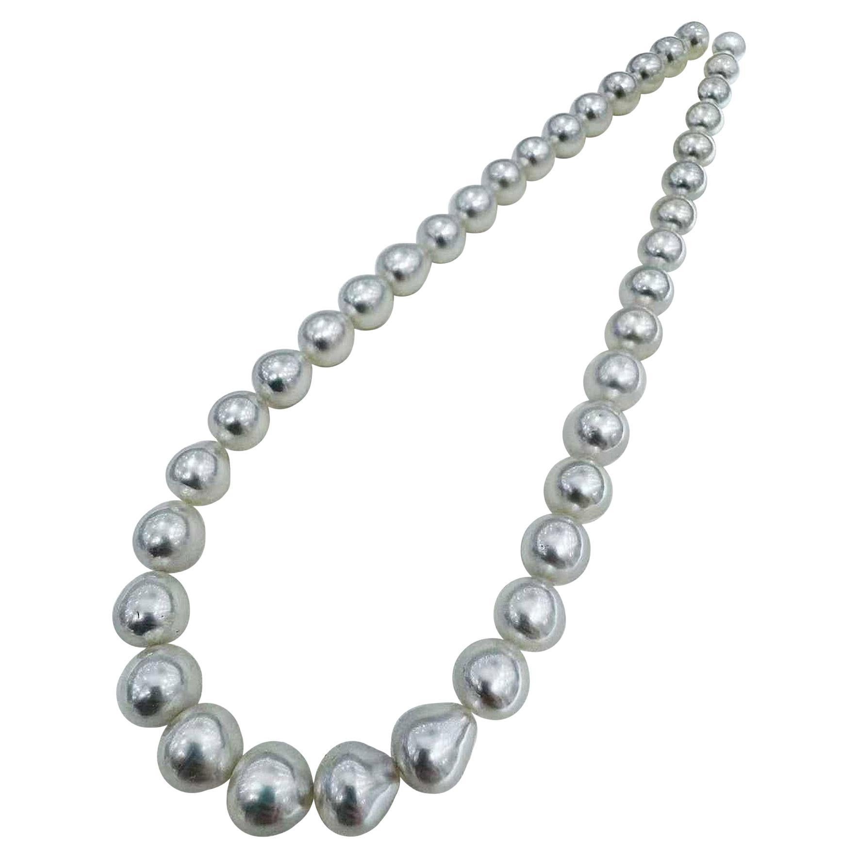 【Lustre Arco】PSL Phoenix Certificado 9.2-11.6mm Collar de Perlas del Mar del Sur en venta