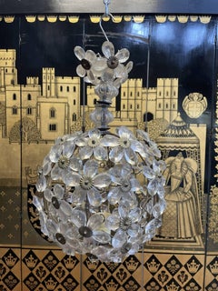 Lustre boule en verre Maison Baguès