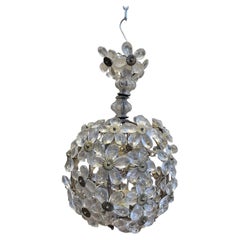Lustre boule en verre Maison Baguès