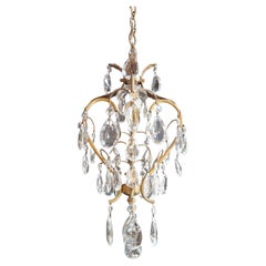 Lustré Cage Chandelier Crystal Ceiling Lamp Hall Lustre Antique Art Nouveau