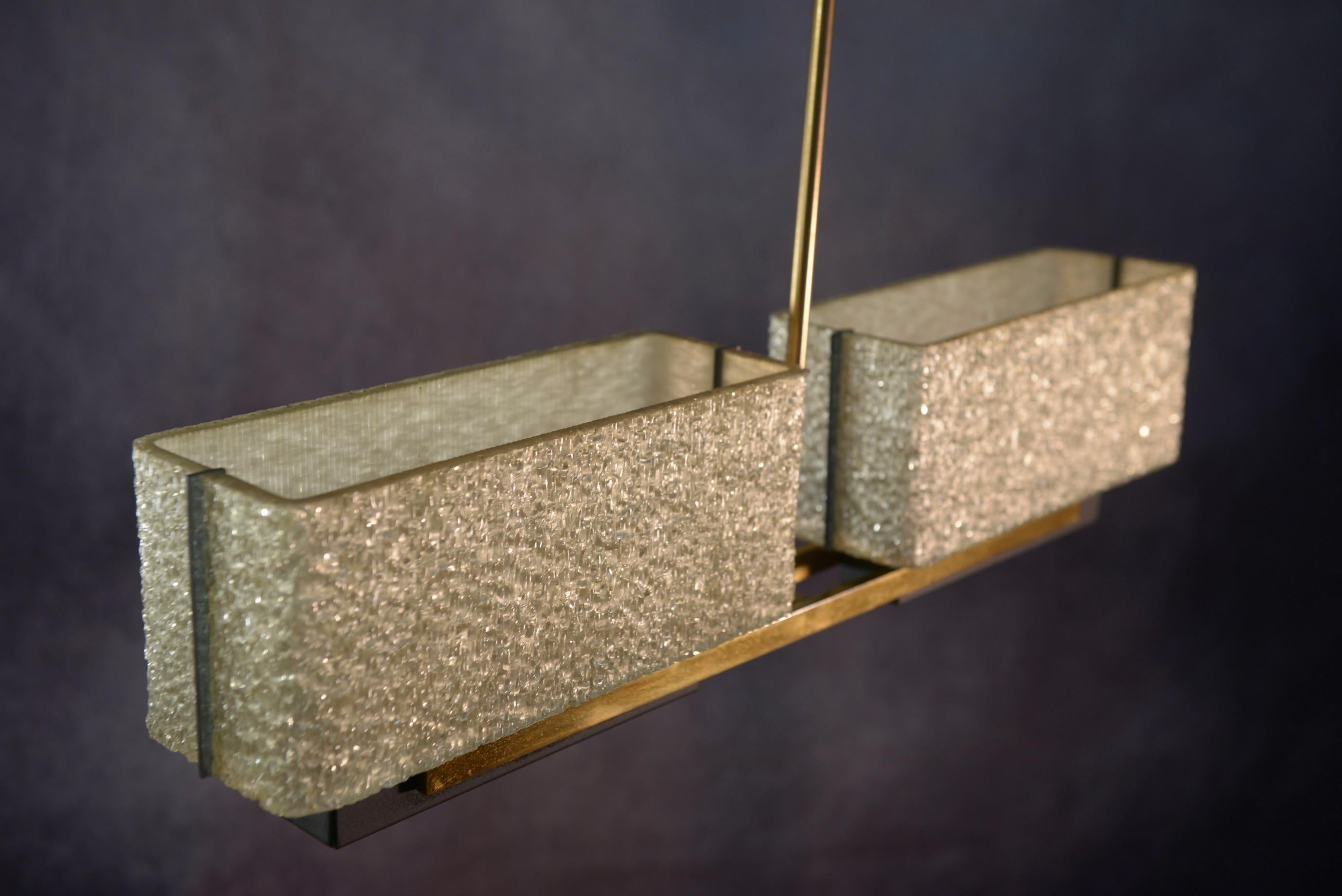 Lustre design modèle Paquebot de la Maison Arlus 1950s in vendita 4