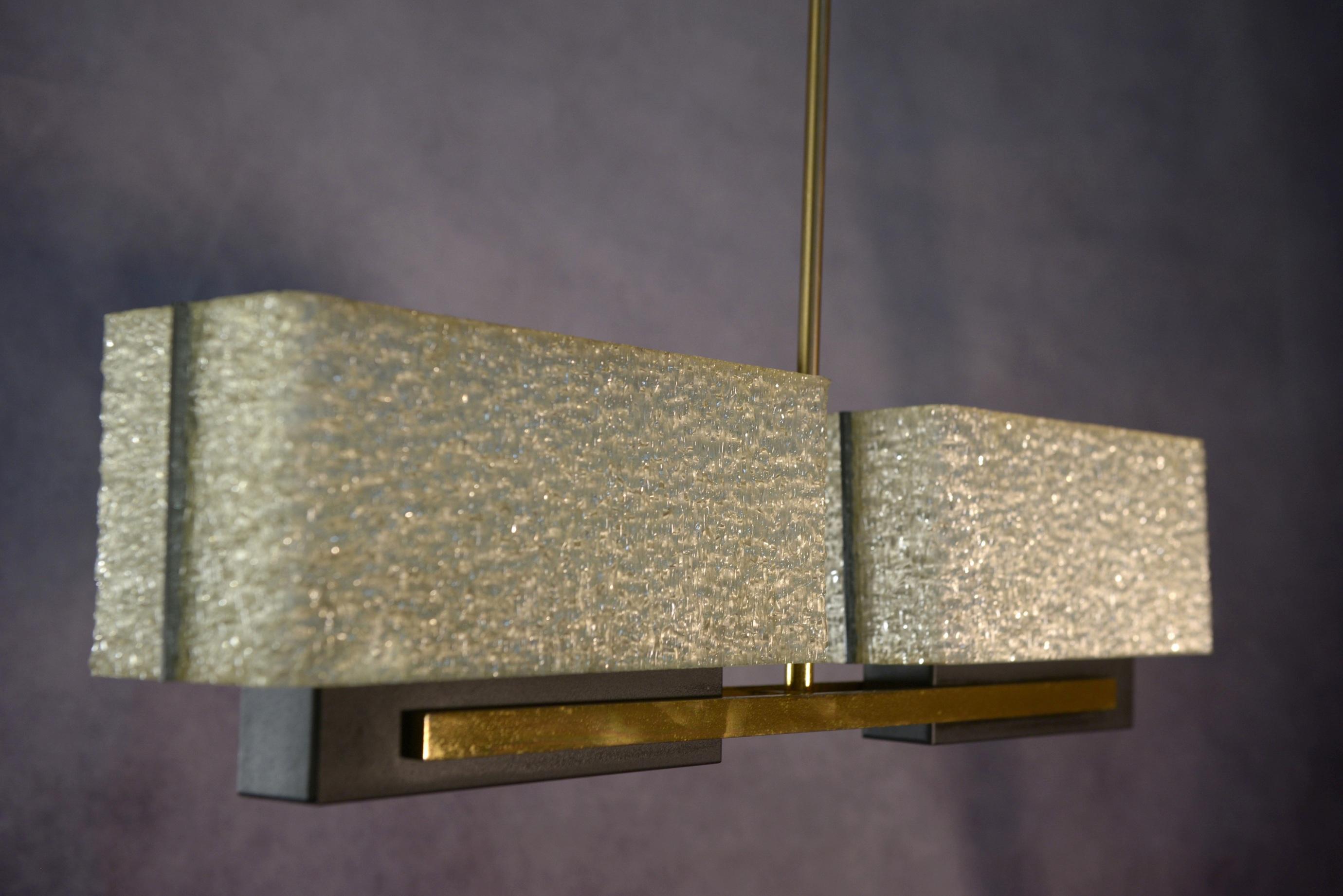 Lustre design modèle Paquebot de la Maison Arlus 1950s In condizioni buone in vendita a TOURCOING, FR