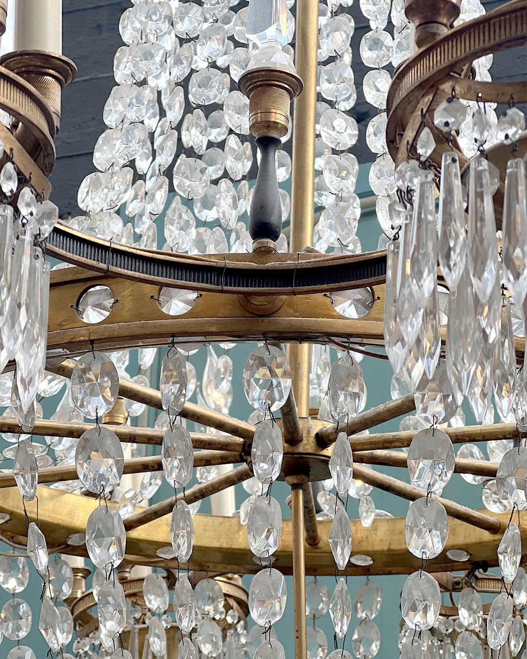 Ottone Chandelier 140 cm in diameter in vendita