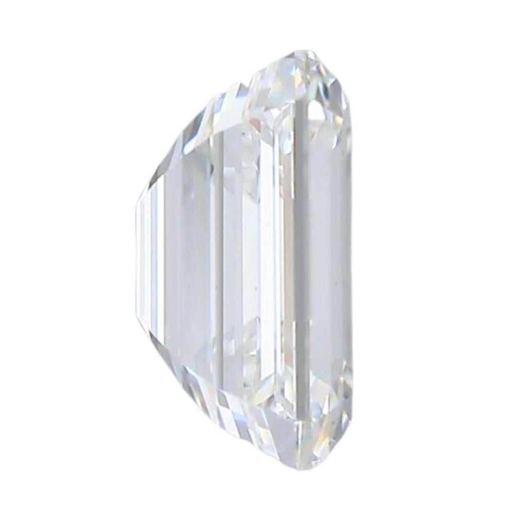 Women's Lustrous 0.52ct Ideal Cut Emerald Cut Diamond - GIA Certified