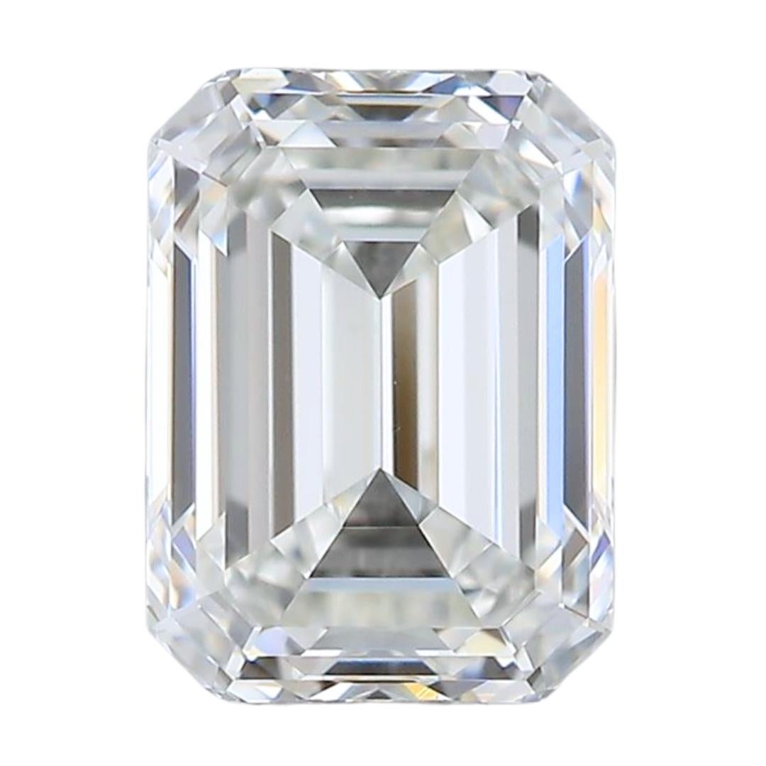 Lustrous 0.52ct Ideal Cut Emerald Cut Diamond - GIA Certified 3