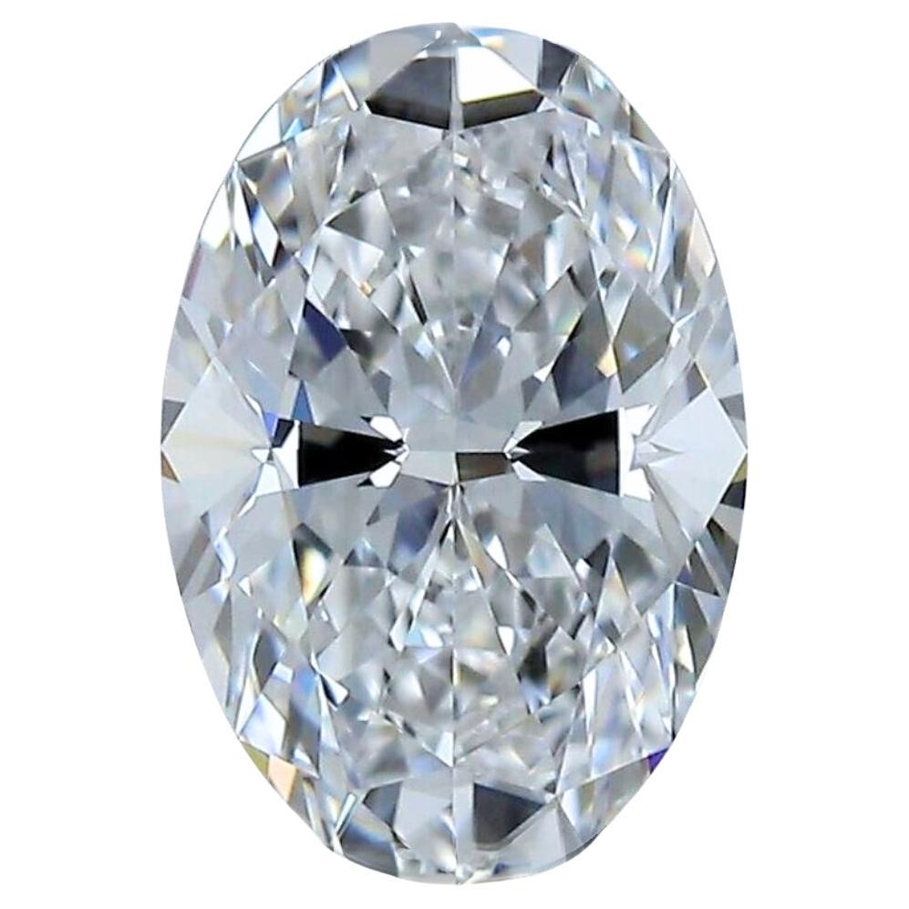 Lustrous 1.06ct Ideal Cut Oval-Shaped Diamond - GIA Certified For Sale
