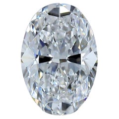 Ovaler, glänzender, 1,06 Karat Diamant im Idealschliff in ovaler Form - GIA-zertifiziert