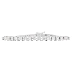Tennisarmband aus 18 Karat Weißgold mit glänzendem 1,20 Karat Diamanten