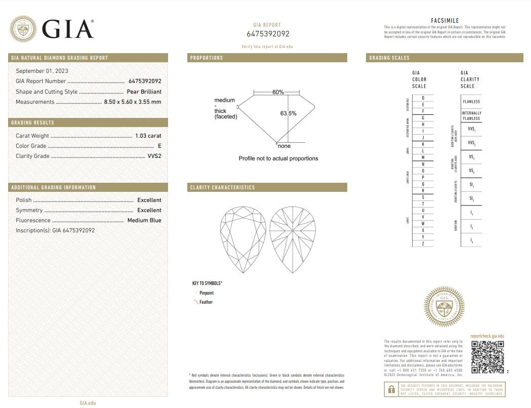 Lustrous 2.03ct Diamond Stud Earrings in 18k Rose Gold - GIA Certified In New Condition In רמת גן, IL