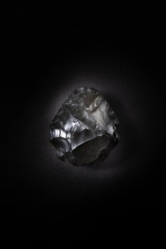 Lustrous Black Flint Hand Axe from Famed Site of Happisburgh, UK