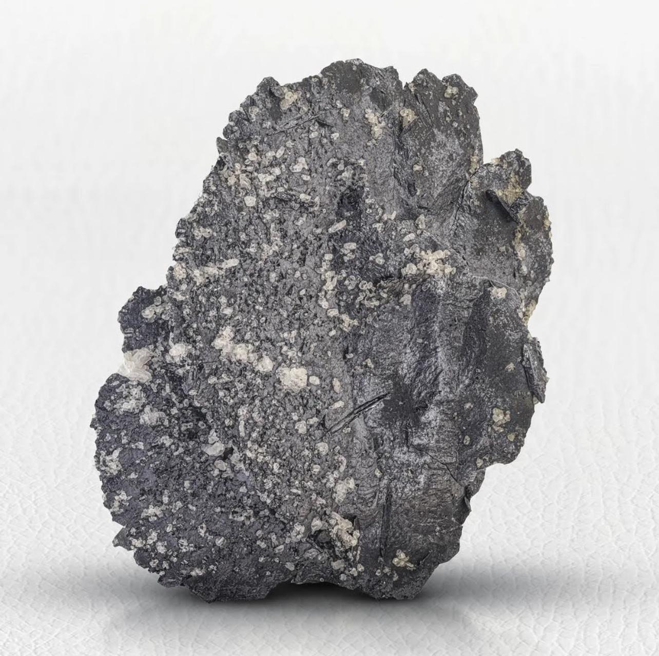 Lustrous Fine Hematite Crystal With Contrasting White Albite From Pakistan For Sale 2