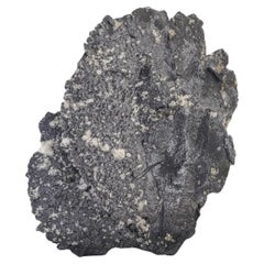 Lustrous Fine Hematite Crystal With Contrasting White Albite From Pakistan