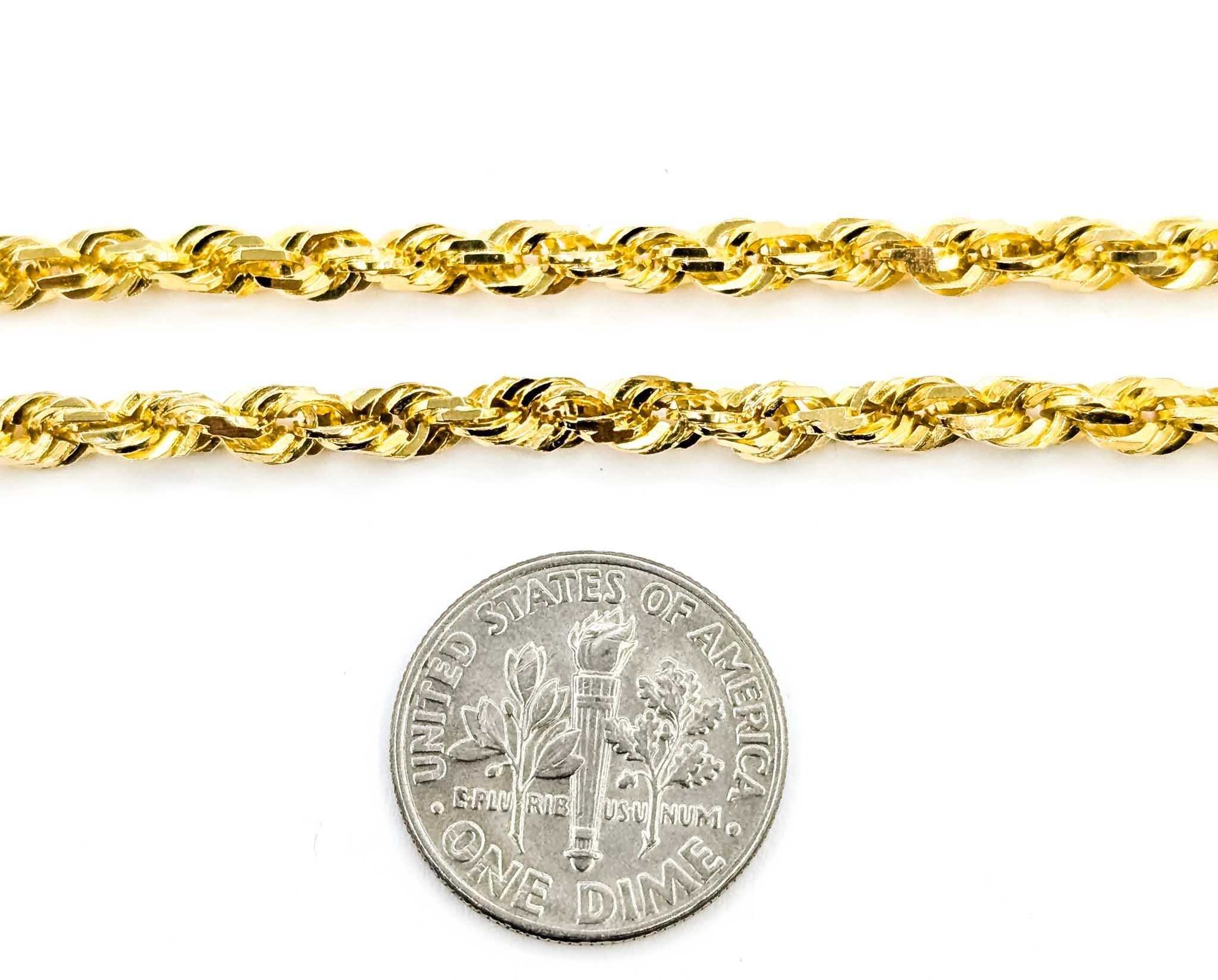 Uomo Lustrous Harmony: 10k Yellow Gold Fashion Necklace in vendita