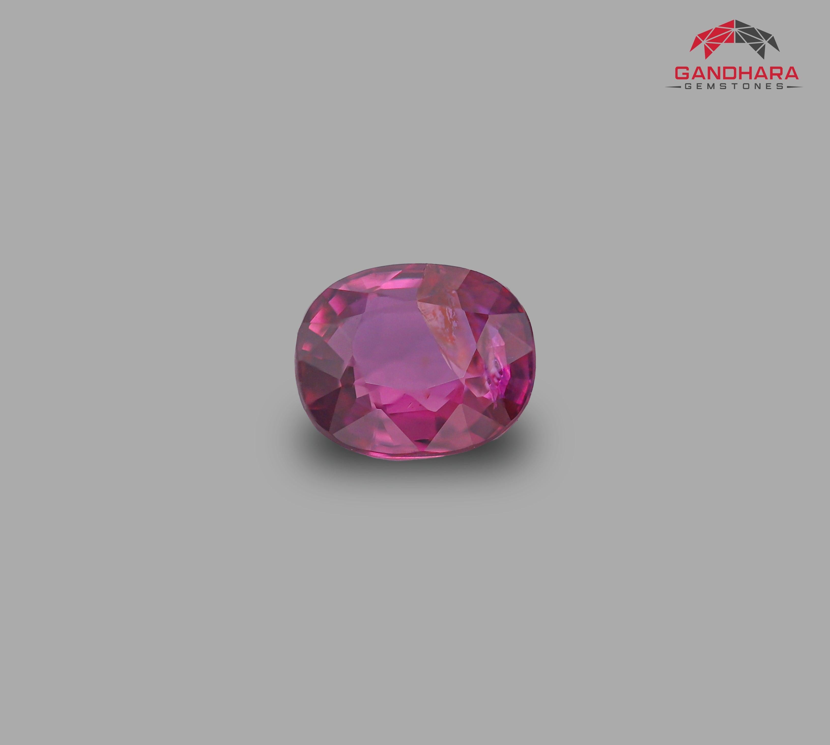 This Lustrous Natural Ruby of 1.09 carats from Mozambique has a wonderful cut in a Cushion shape, incredible red color. Great brilliance. This gem is totally SI Clarity. 

Product Information:
GEMSTONE TYPE	Lustrous Natural Ruby from
