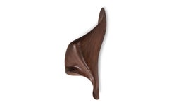 Lustrous Sculptural wall lighting in Graphite Walnut stain on Ash wood by Amorph
