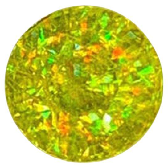 Lustrosa Gema de Titanita Esfena Amarilla: 1,17 CT Redonda para Anillo Piedra de Nacimiento de Junio en venta