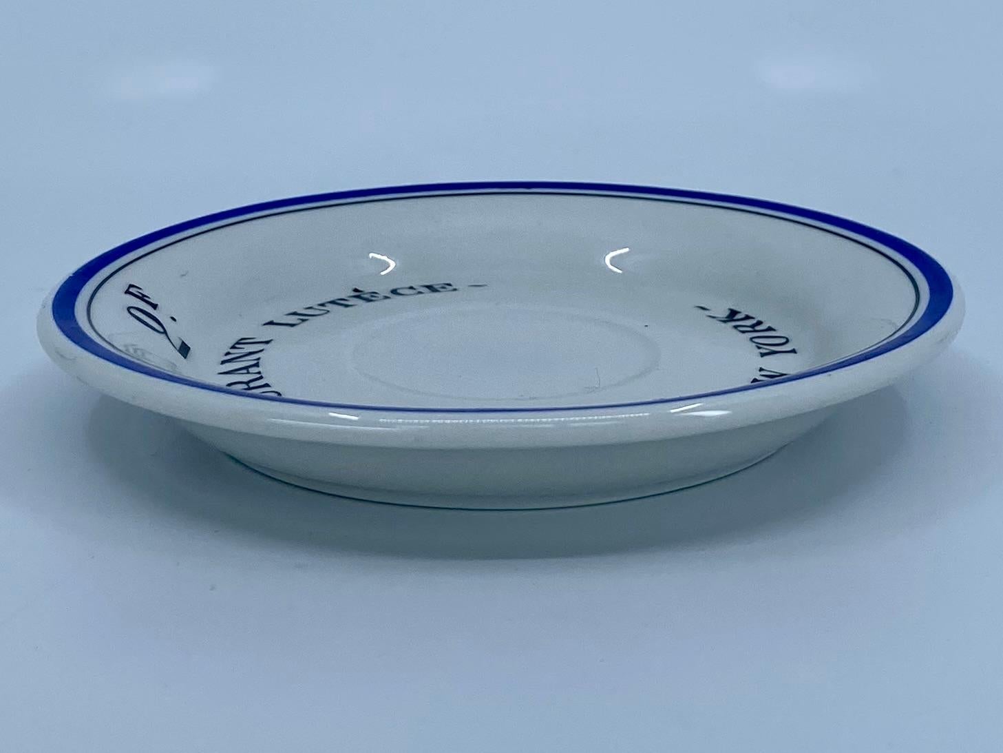 Vernissé Lutèce saucer plate. en vente