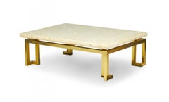 Luten, Clary, Stern, Inc. High Style Fossil Stone and Satin Brass