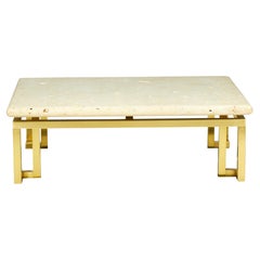 Luten, Clary, Stern, Inc. High Style Fossil Stone and Satin Brass