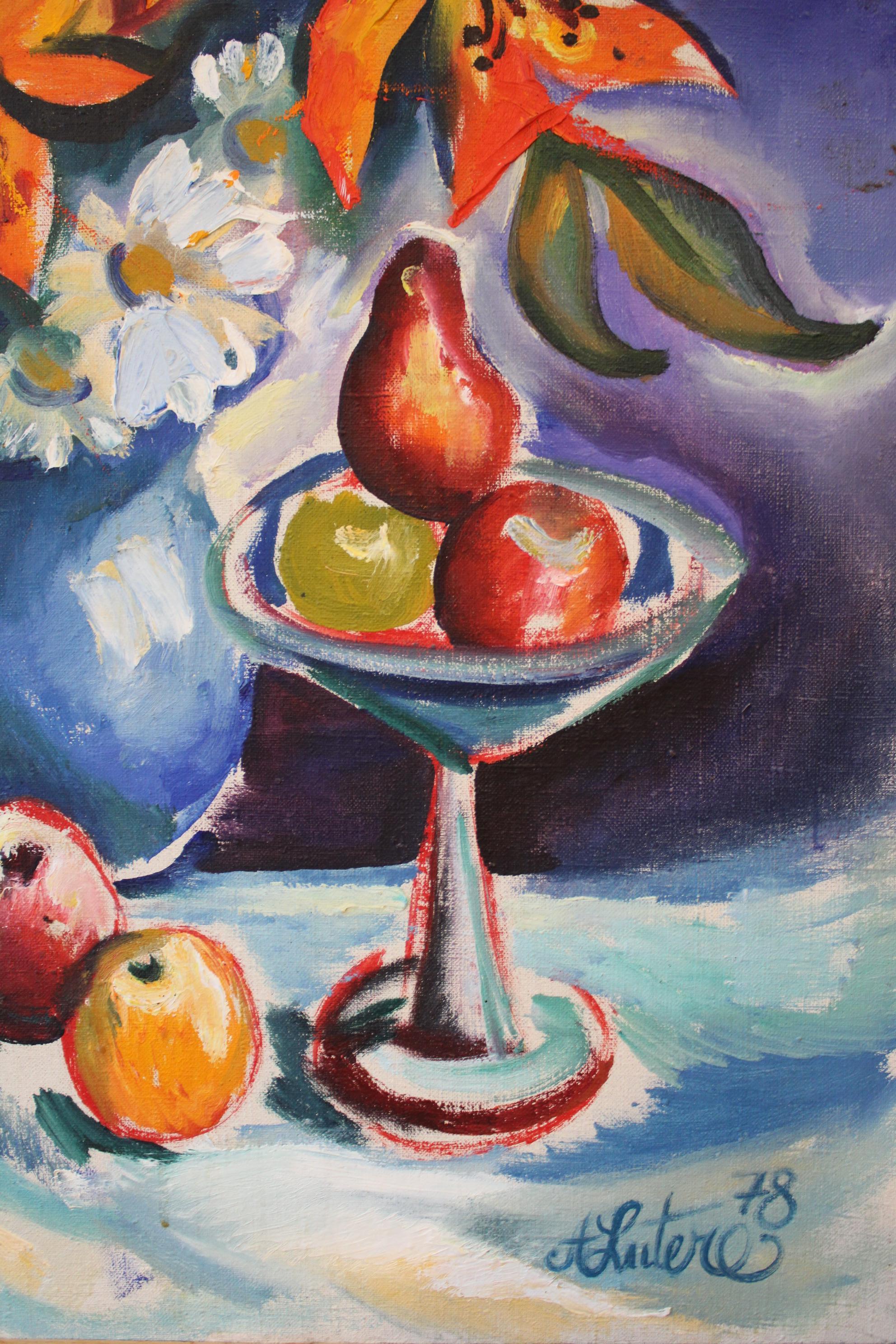 Naturaleza muerta - Still-Life Painting Gris de Lutere Antonia