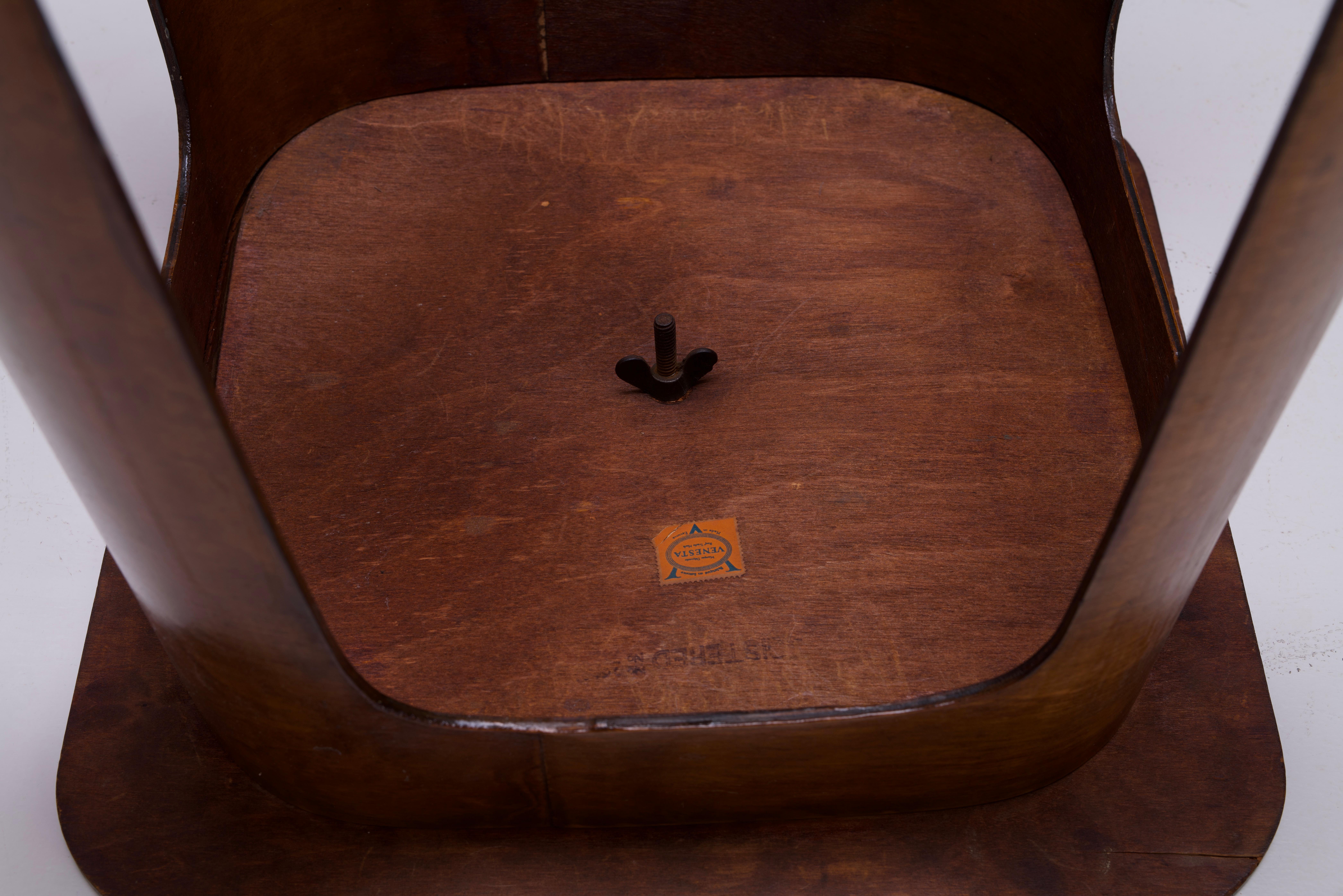 Luterma Venesta Isokon Stools / Tables / Trays - Model No 1 Walter Gropius 1930s 6