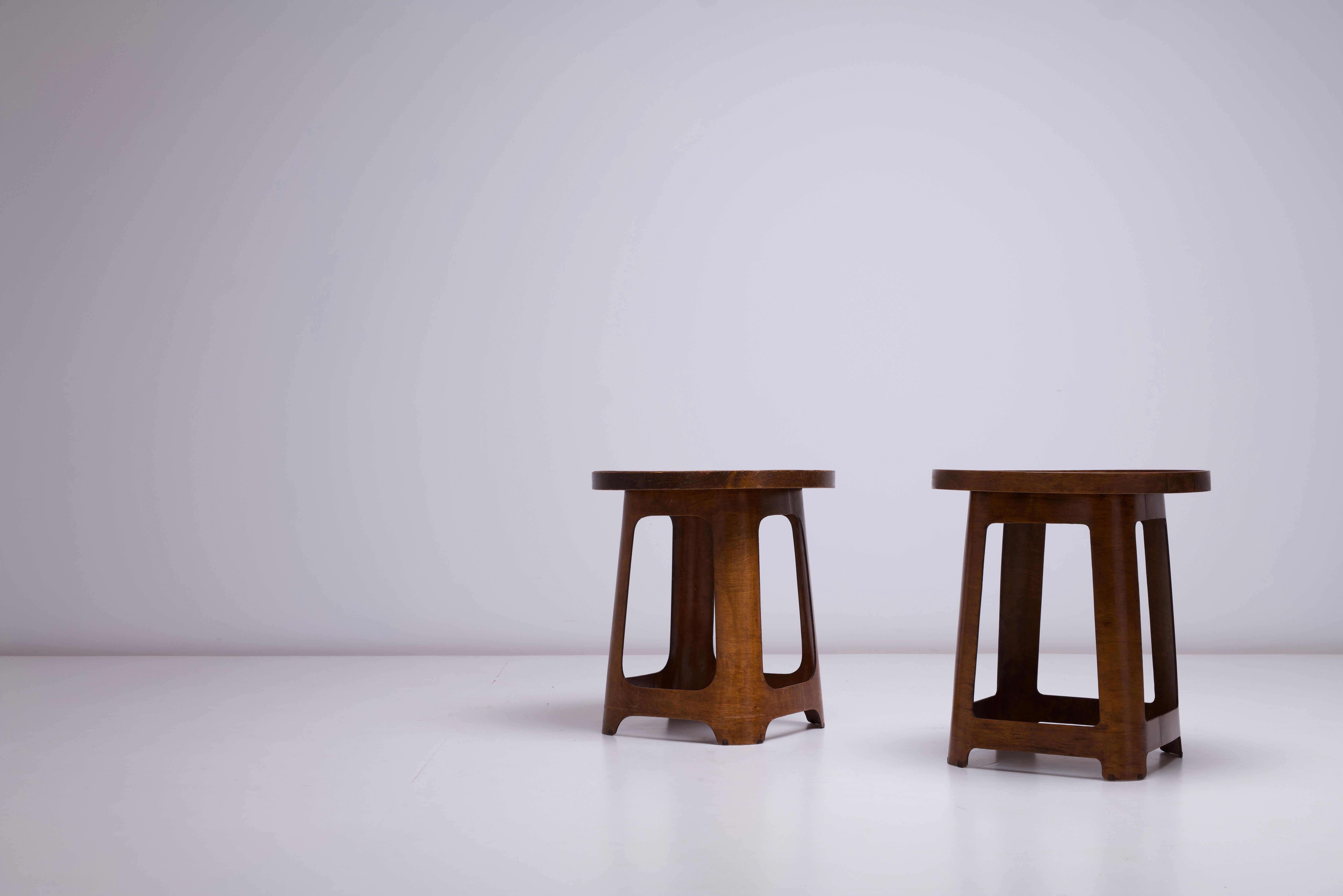 Birch Luterma Venesta Isokon Stools / Tables / Trays - Model No 1 Walter Gropius 1930s