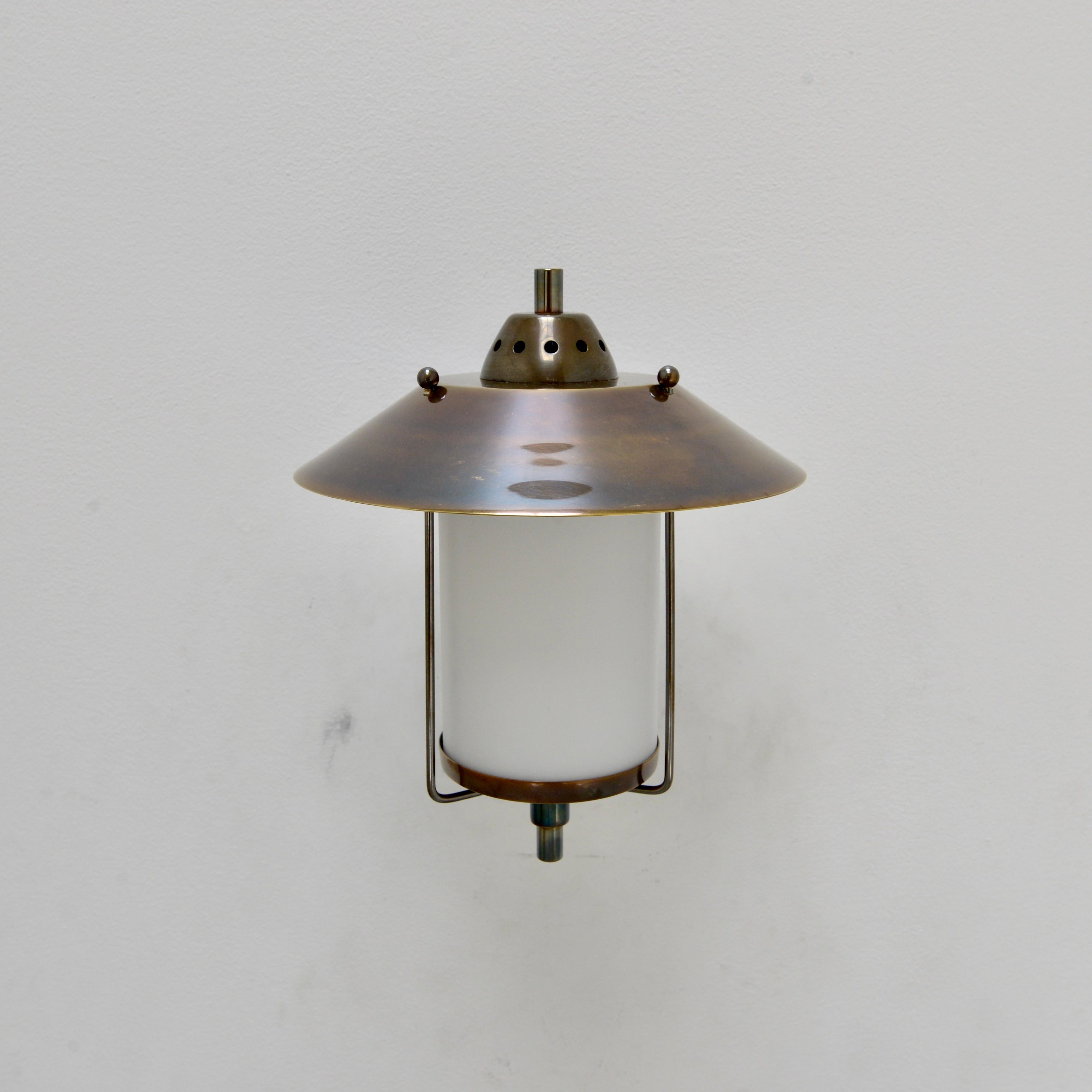 Brass LUtern Indoor Outdoor Sconce BR For Sale