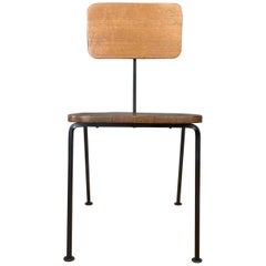 Chaise d'appoint Luther Conover en acajou et acier