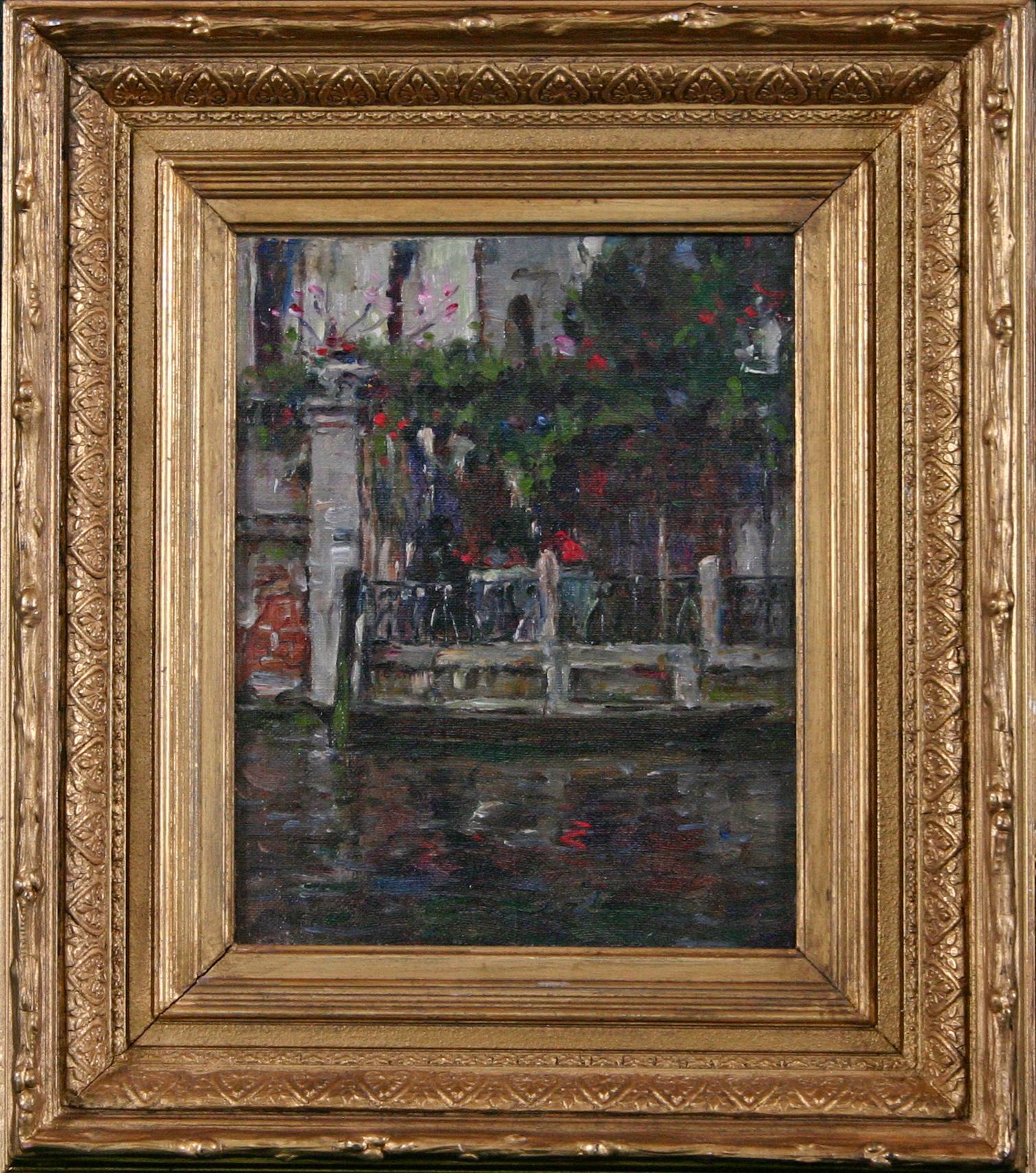 Terrazza Veneziana - Painting di Luther E. Van Gorder