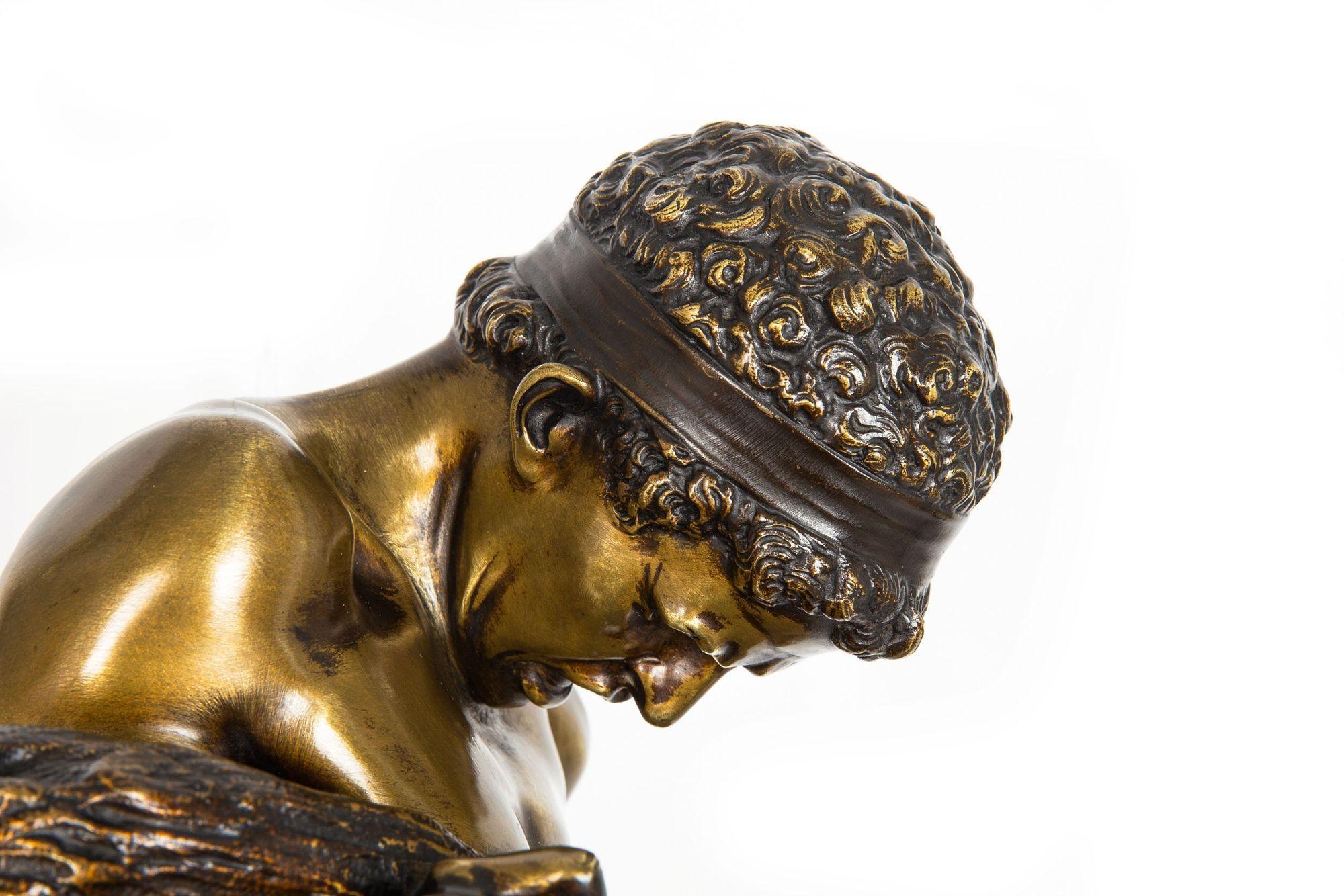 “Lutte pour la vie” Scarce French Bronze Sculpture by Edouard Drouot For Sale 1