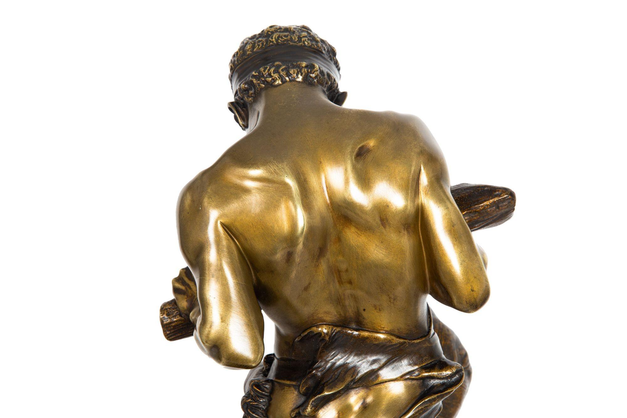 “Lutte pour la vie” Scarce French Bronze Sculpture by Edouard Drouot For Sale 4