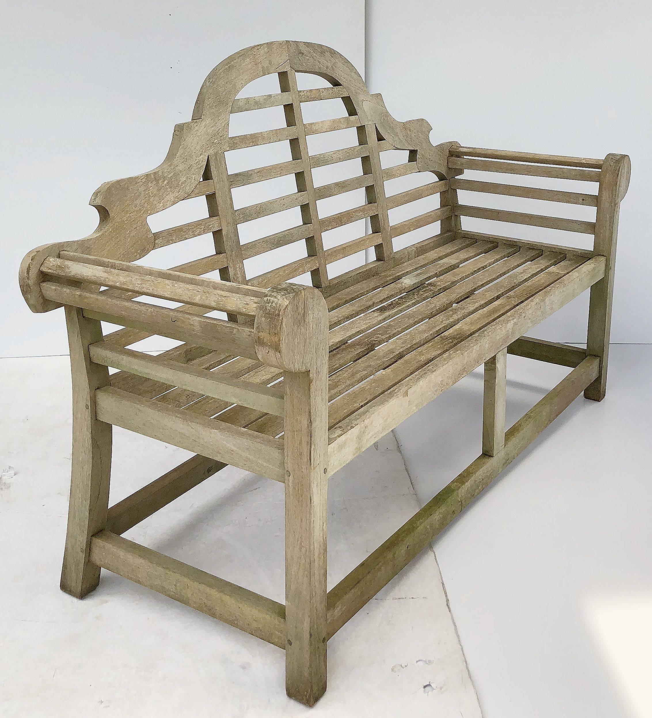 Lutyens Style Garden Bench Seats of Teak from England 'Individually Priced' In Excellent Condition In Austin, TX