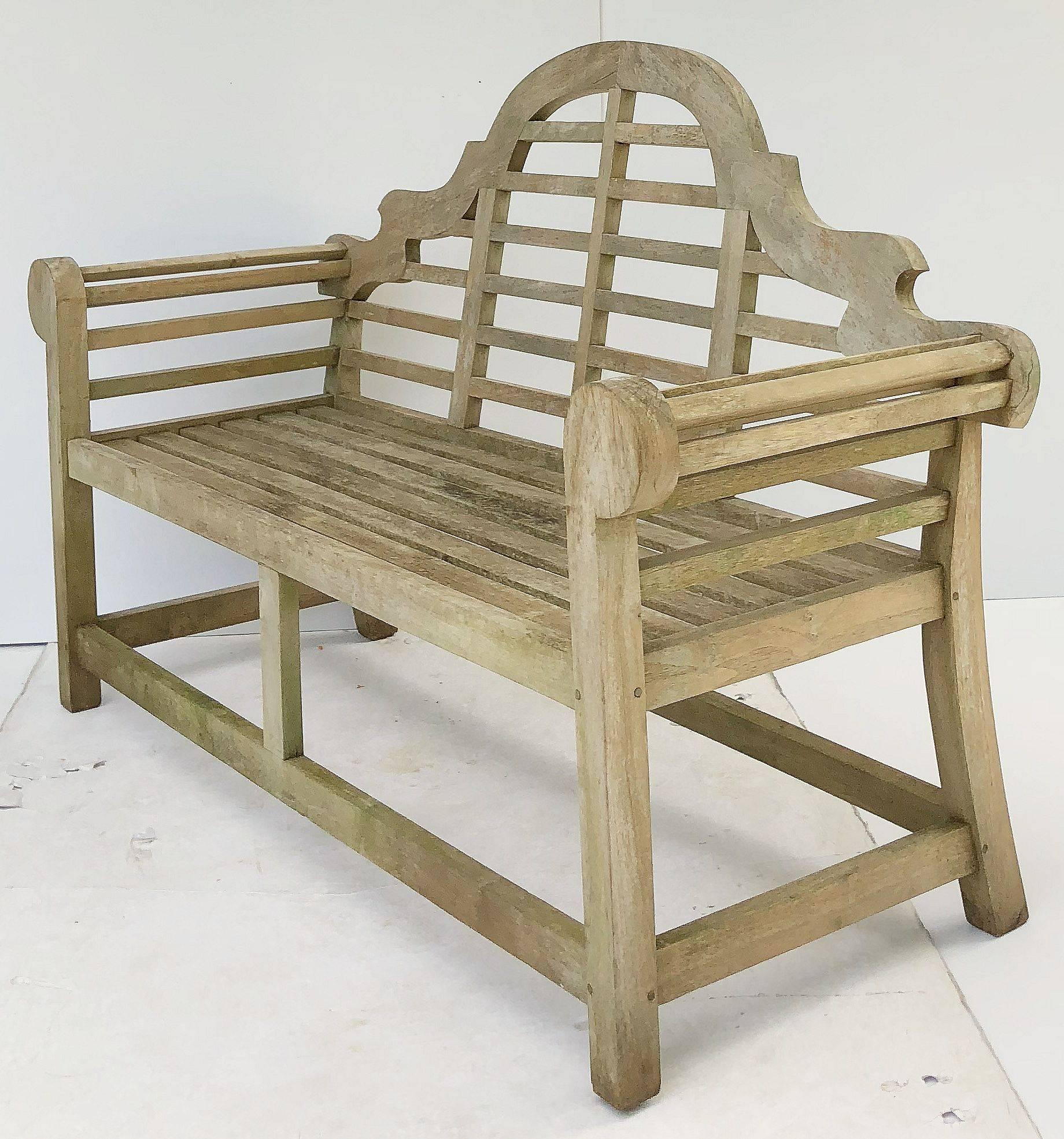 20th Century Lutyens Style Garden Bench Seats of Teak from England 'Individually Priced'
