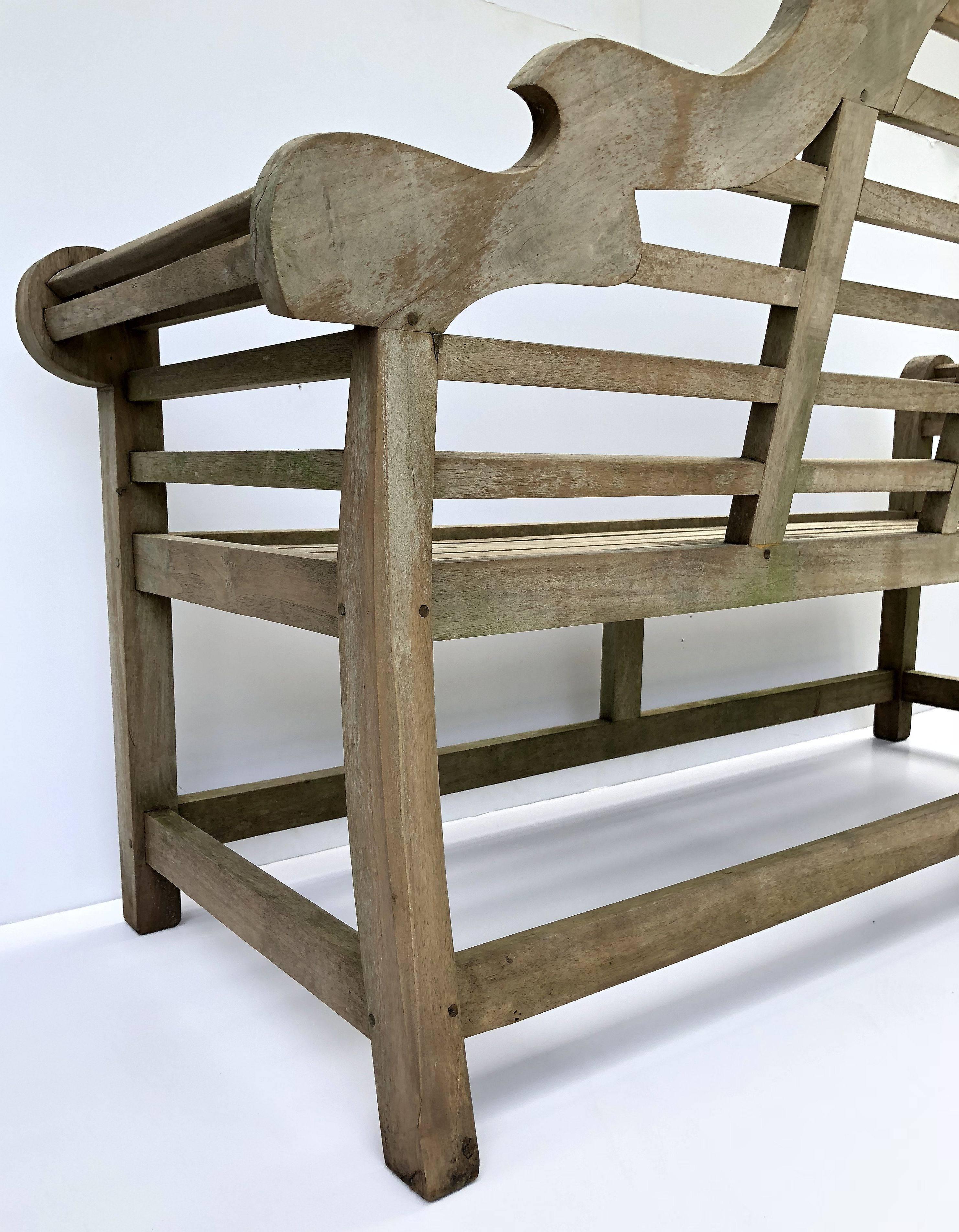 Wood Lutyens Style Garden Bench Seats of Teak from England 'Individually Priced'