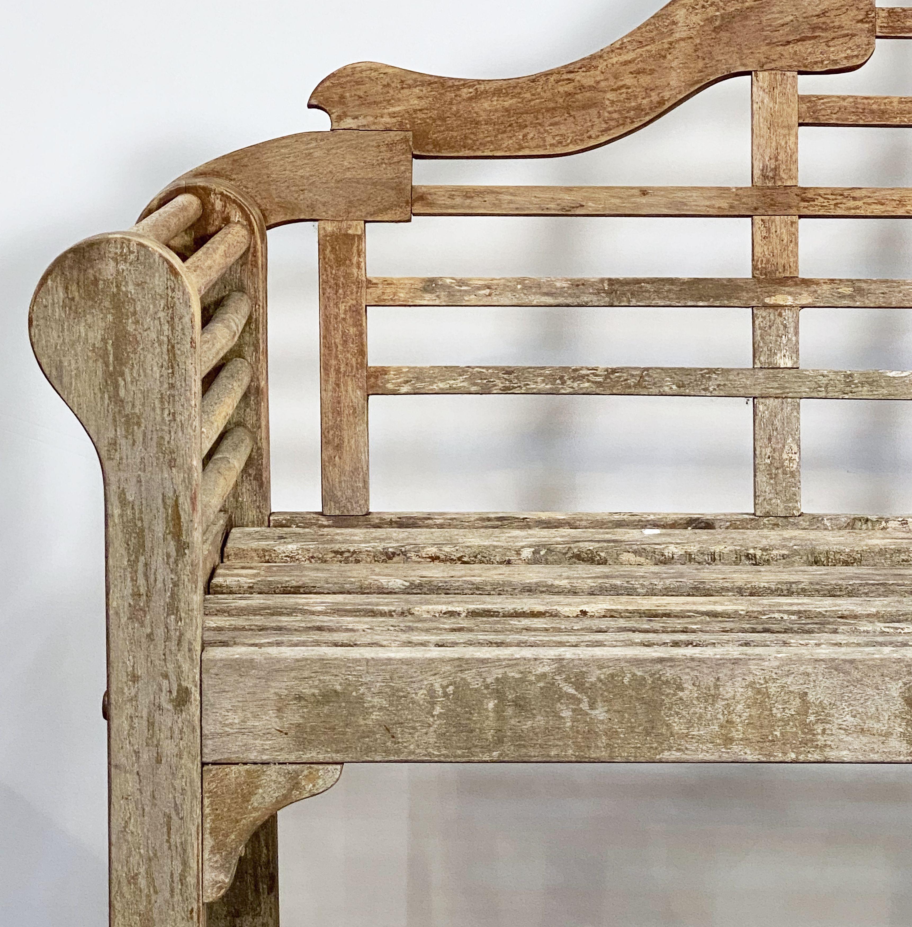 Lutyens Style Teak Garden Bench Seat from England 1