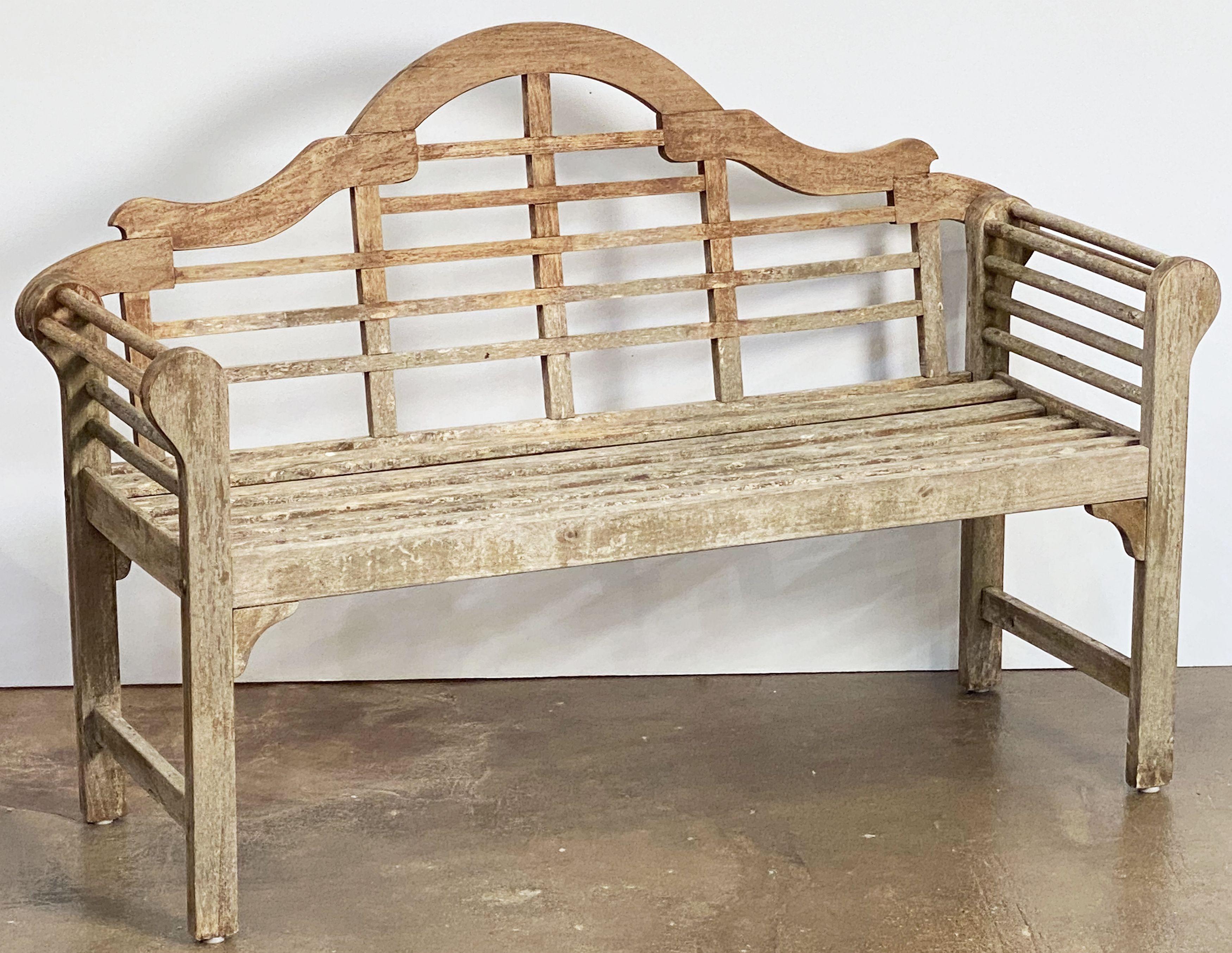 Lutyens Style Teak Garden Bench Seat from England 5