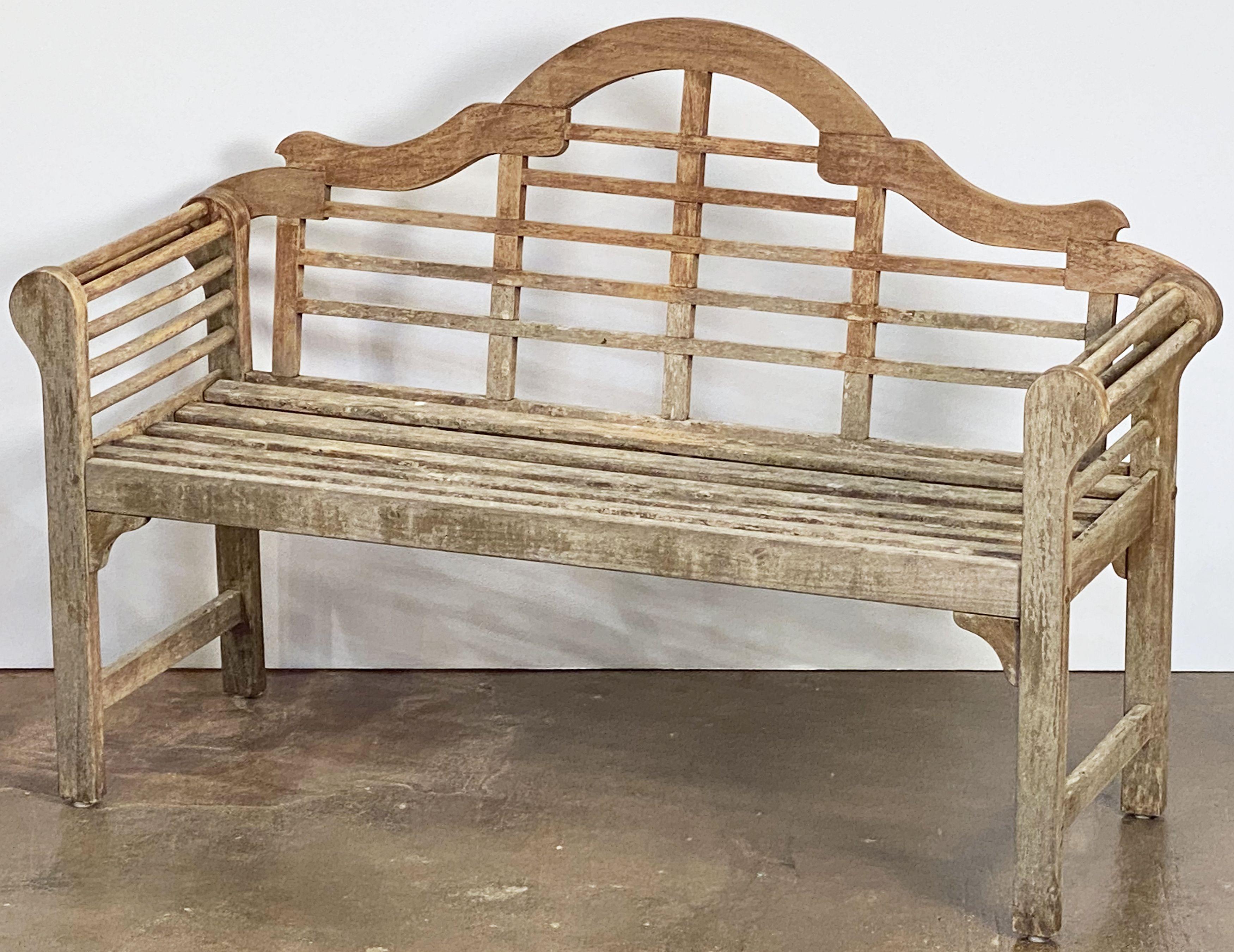 Lutyens Style Teak Garden Bench Seat from England 6