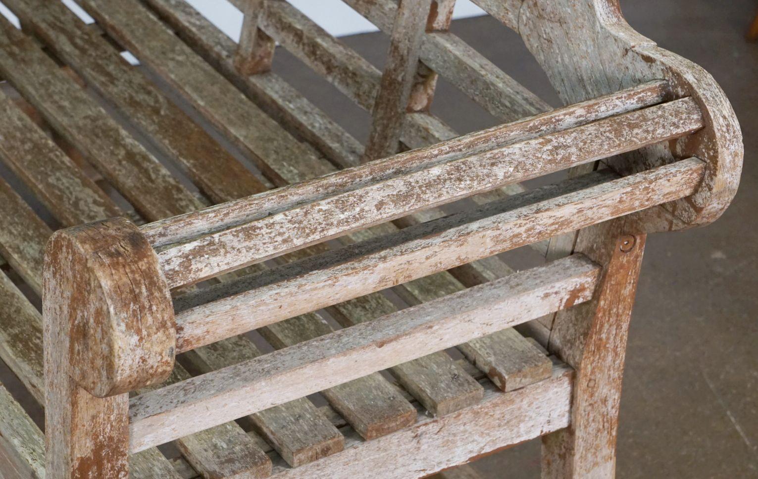 Lutyens Style Teak Garden Bench Seat from England 7