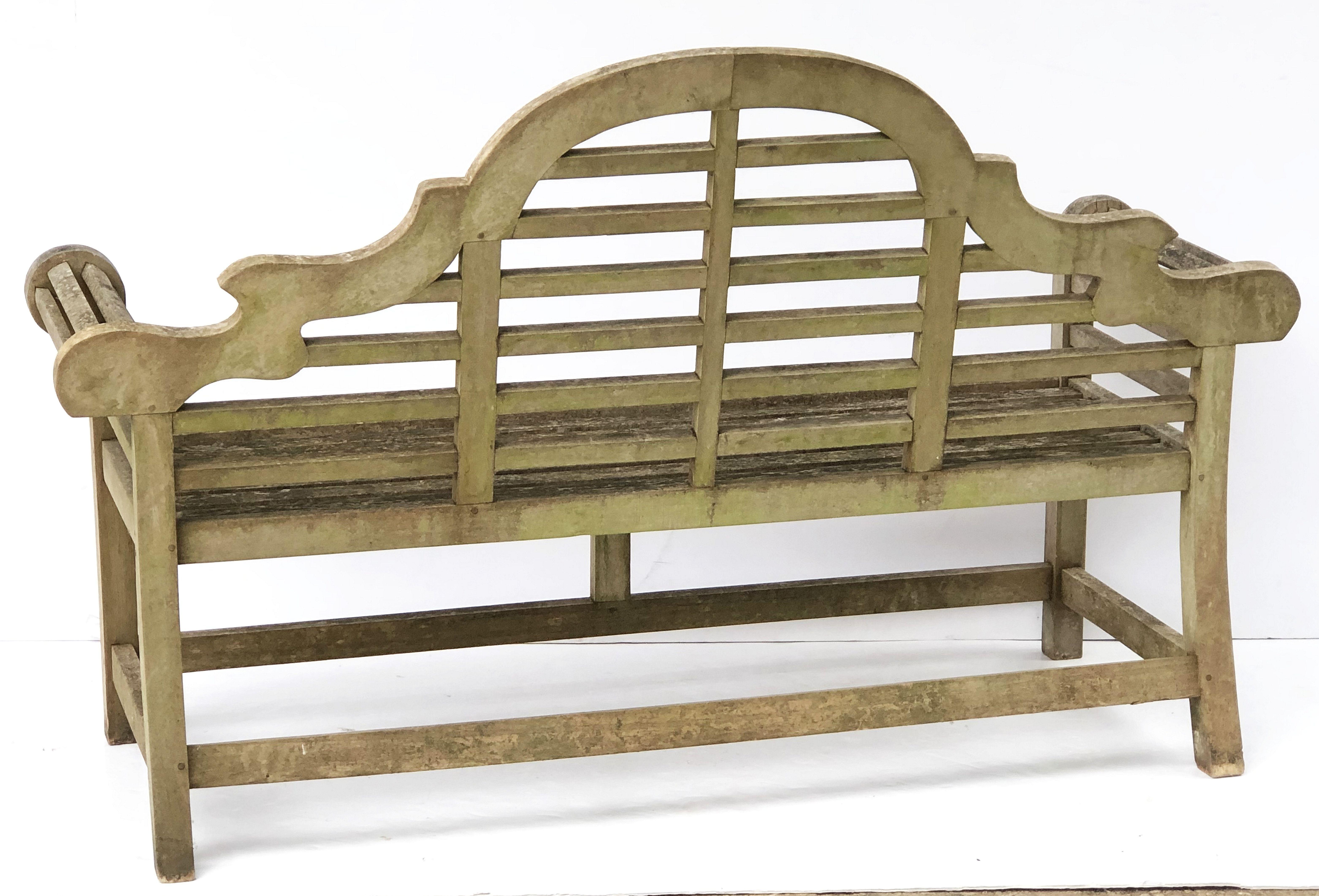 Lutyens Style Teak Garden Bench Seat from England 10