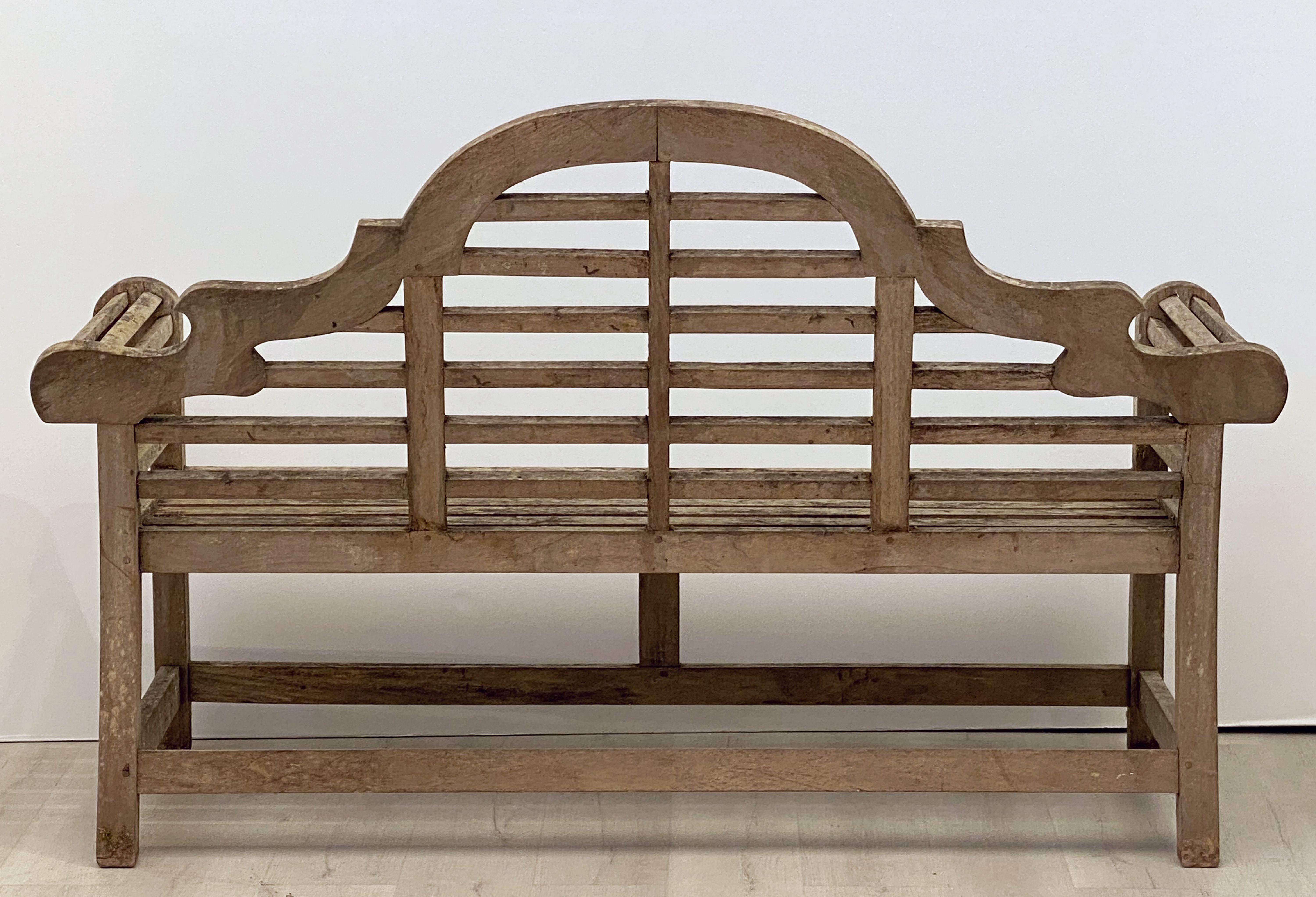 Lutyens Style Teak Garden Bench Seat from England 9