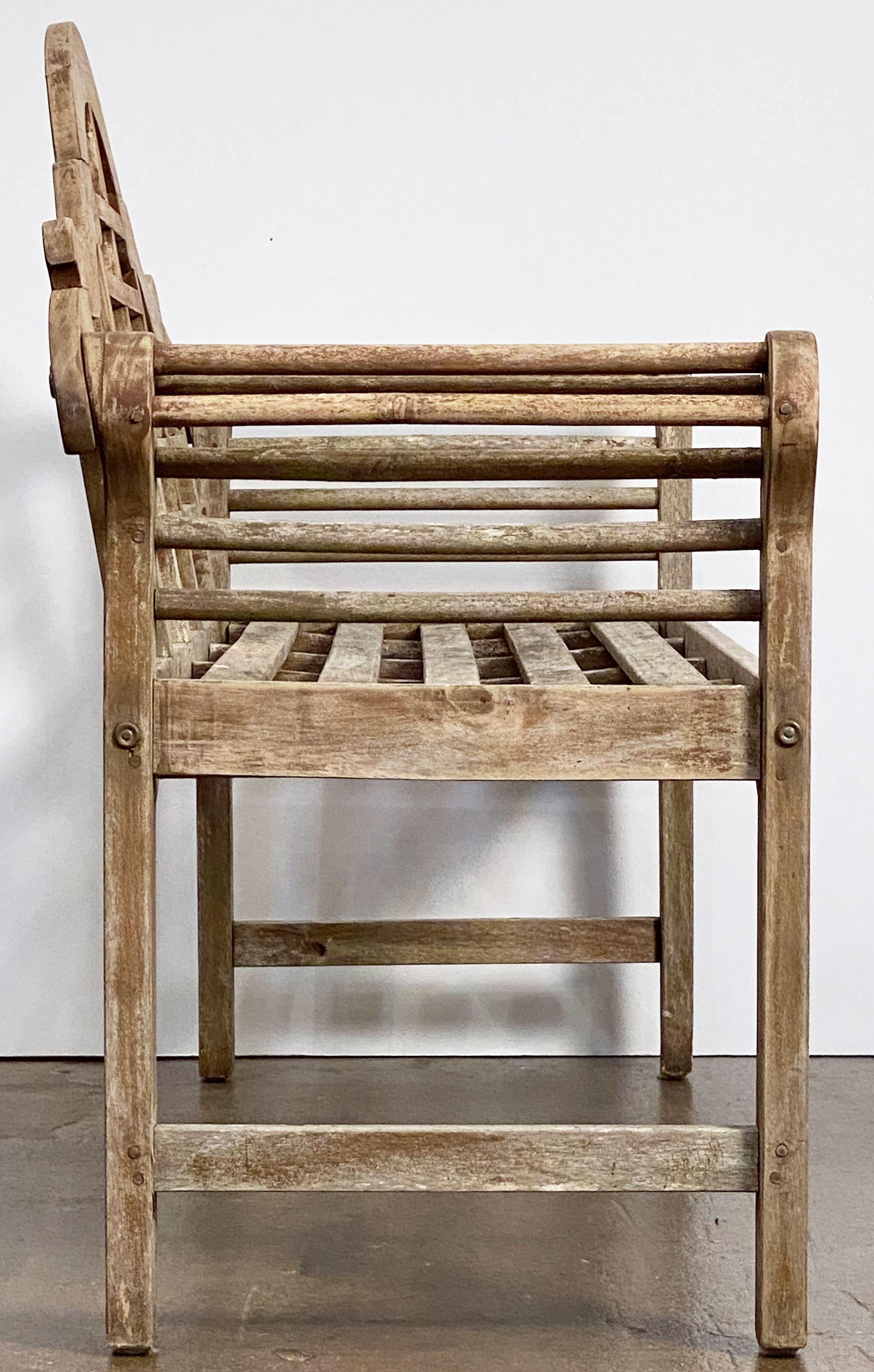Lutyens Style Teak Garden Bench Seat from England 10