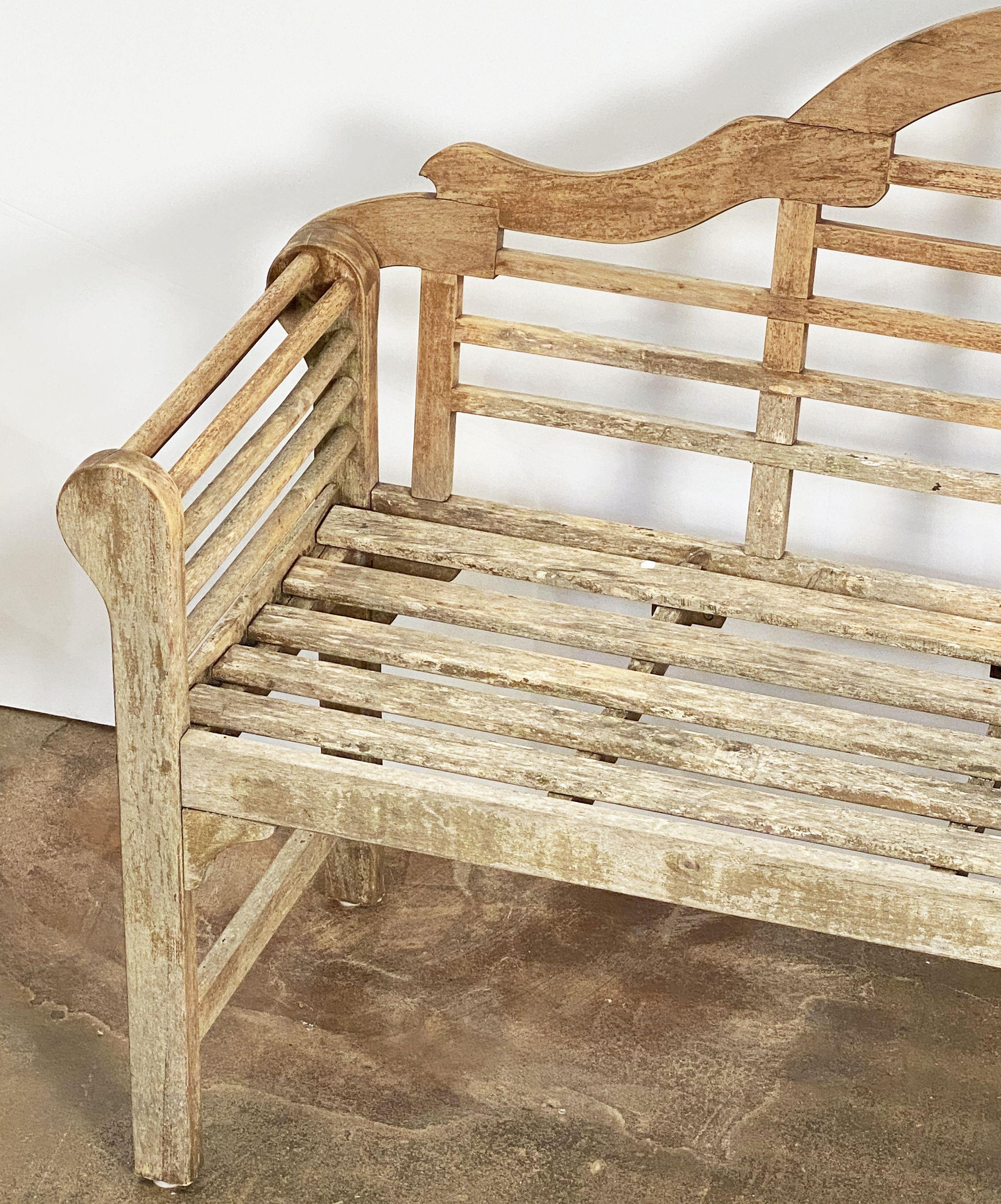 English Lutyens Style Teak Garden Bench Seat from England
