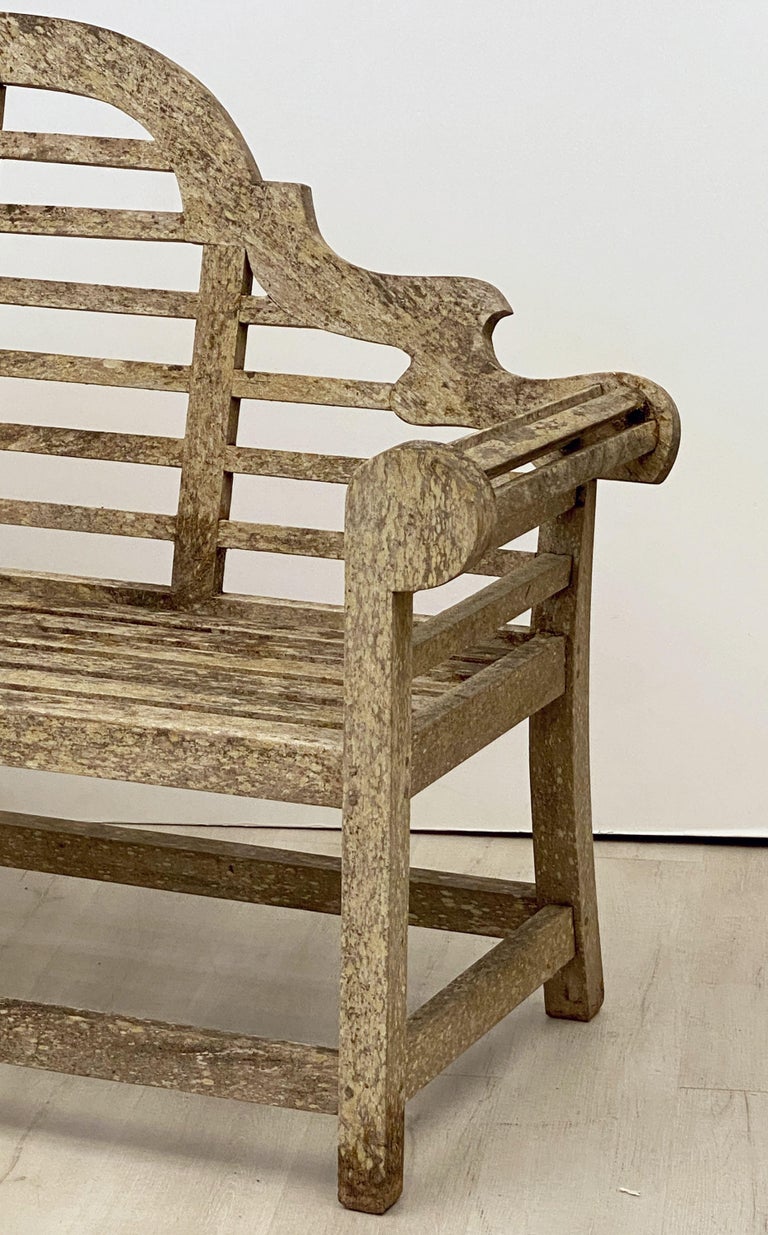 Lutyens Style Teak Garden Bench Seat from England at 1stDibs